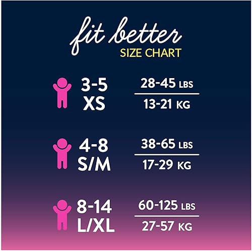 Miniatura 5 de GoodNites Ropa interior para niñas, XS, 32 unidades (el embalaje puede variar)