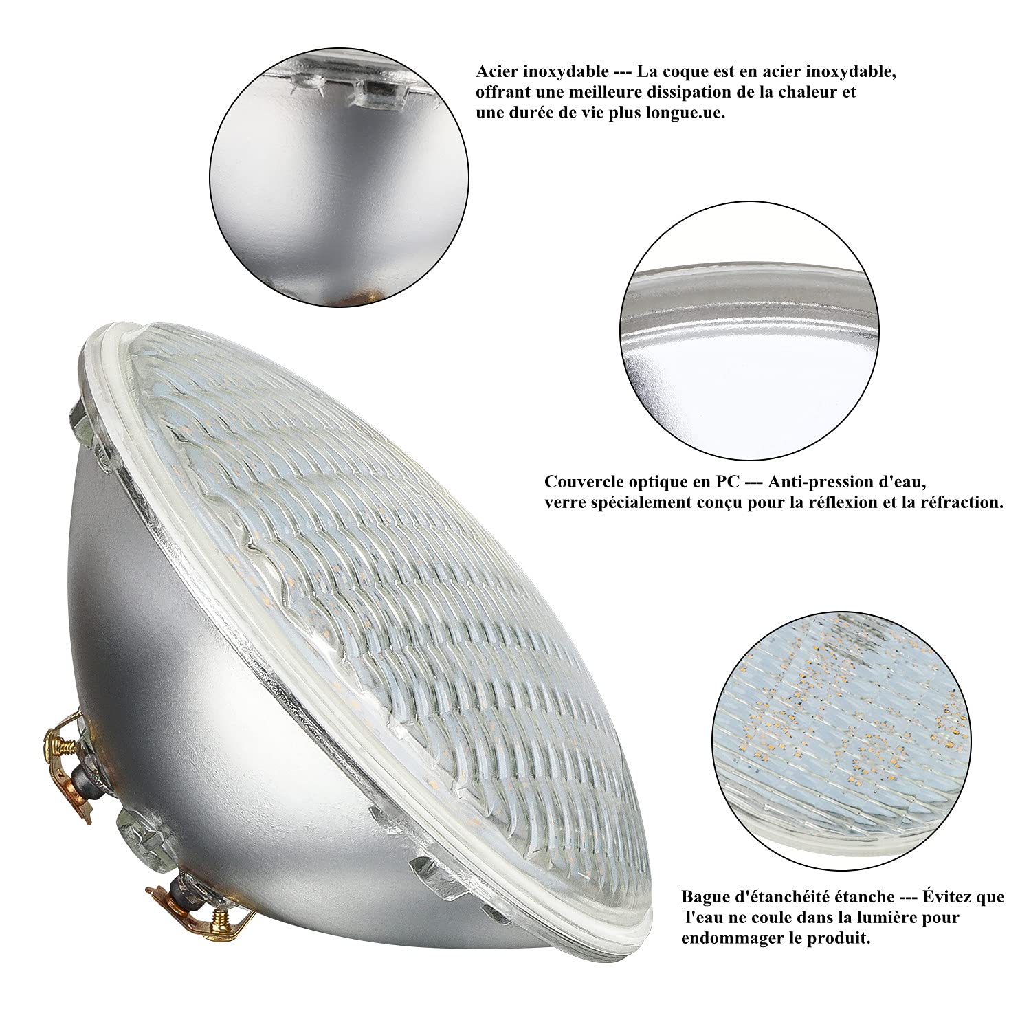 Projecteur LED Piscine RGB 36W IP68 - Lampe PAR56 12V Avec Télécommande - Éclairage Étanche