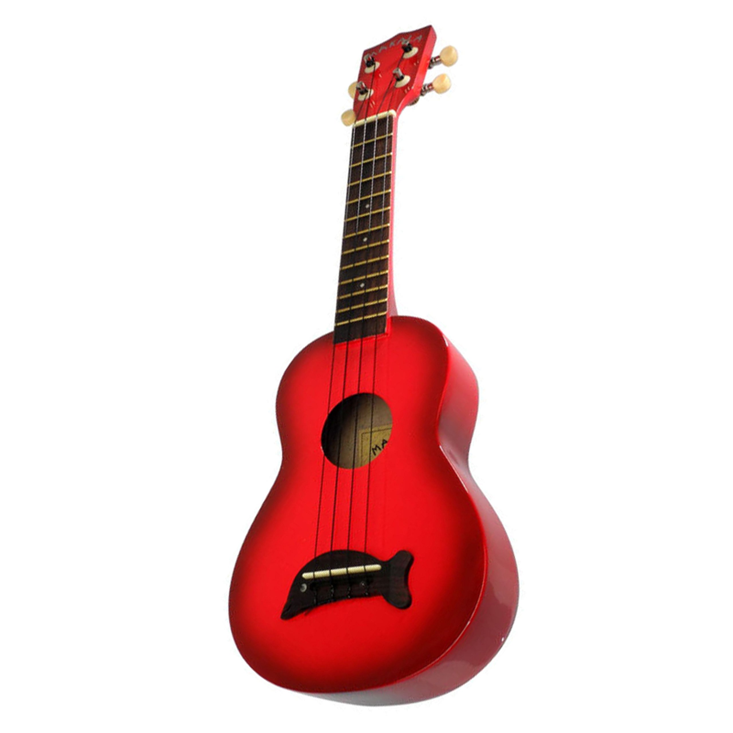 Makala MK-SD/RDBURST Dolphin Bridge Red Burst Soprano Ukulele, Red Burst, one size - Image 2