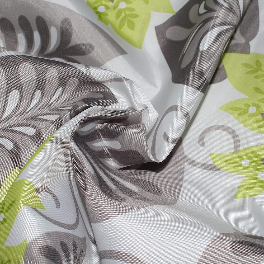 GONOVE Shower Curtain 240 x 200cm Mildew Resistant Waterproof Polyester Fabric Flowers Bathroom Shower Curtain Liner Long Washable Bath Curtain with Hooks - Image 2