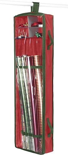 Miniatura 5 de Whitmor Organizador de papel de regalo colgante de 2 caras, transparente