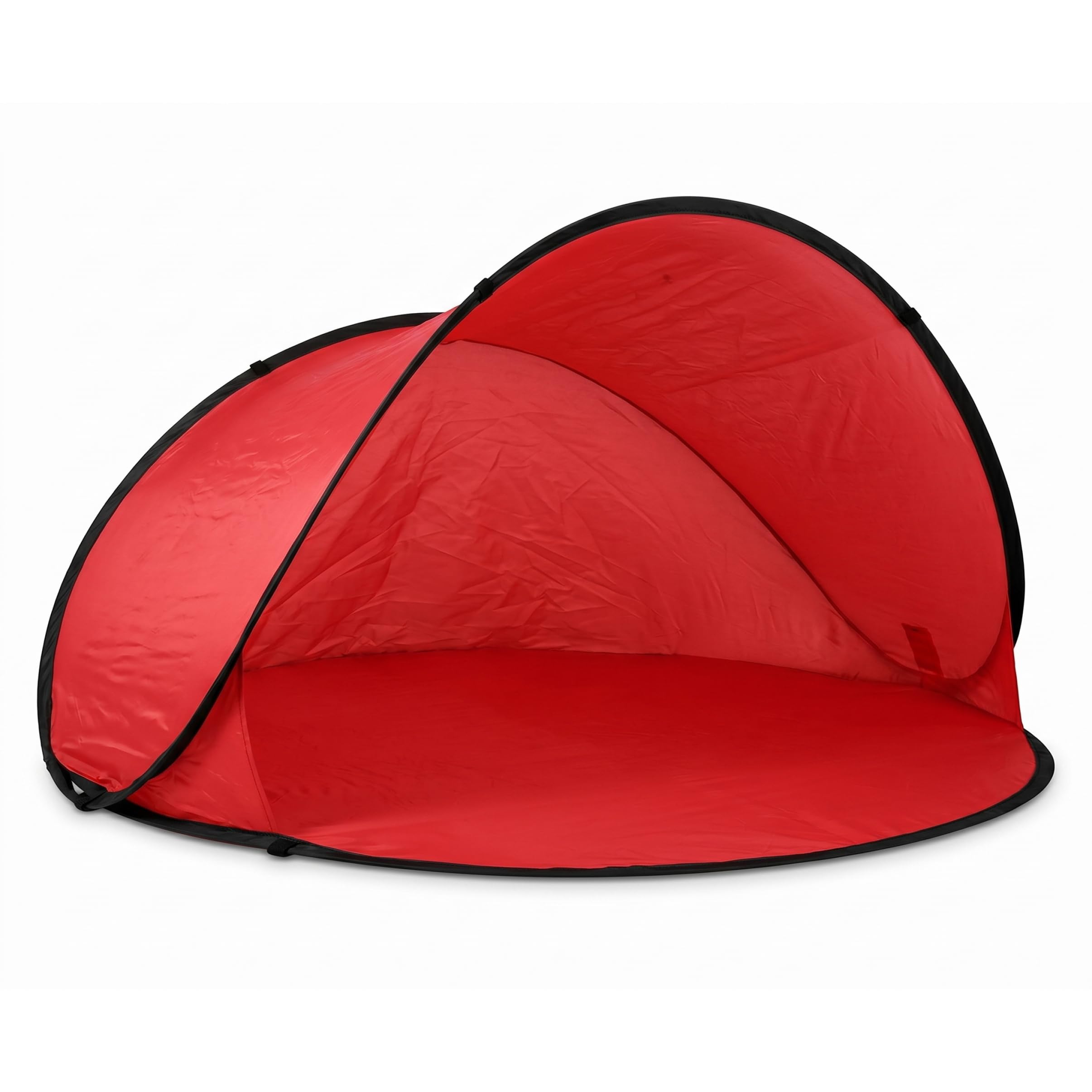 Tente de plage bébé pour pique-nique en famille auvent portable rouge 3 places