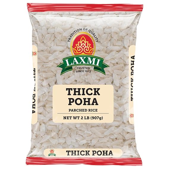 Laxmi Ready-To-Eat Flattened Thick Poha - 32oz