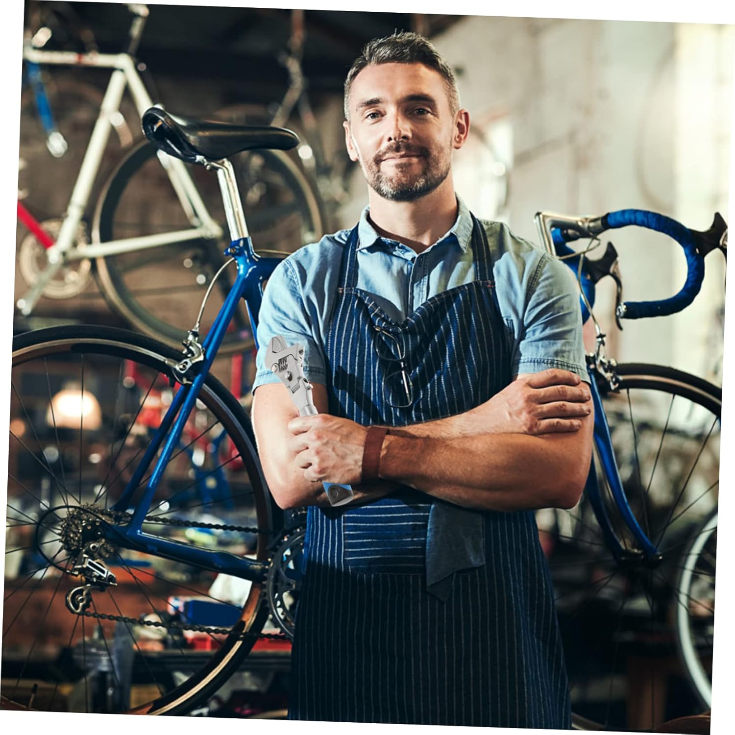 Uonlytech Multi Function Ratchet Spanner with Swivel Handle Telescopic Long Handle Ratchet Wrench for Household Repair Durable Adjustable Socket Wrench Tool