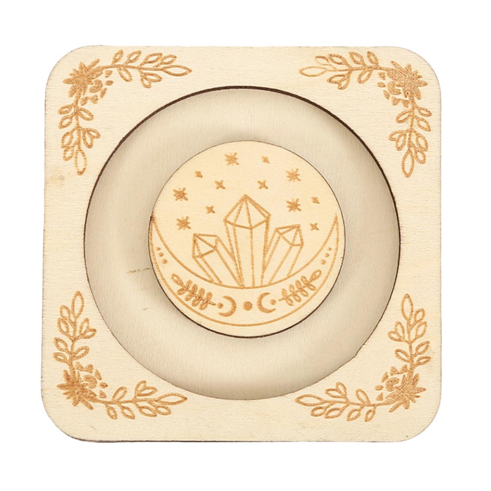 YPBEW Wooden Plate Home Creative Decorations Wood Ornament Decor Bangle Storage Tray Square Wrist Chain Organiser Practical Home Accessory