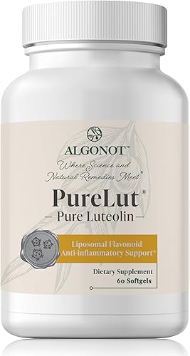 Miniatura 2 de PureLut luteolina liposomal pura, 60 cápsulas blandas, paquete de 4, combinación patentada de luteolina pura en aceite de orujo de oliva. Para apoyo