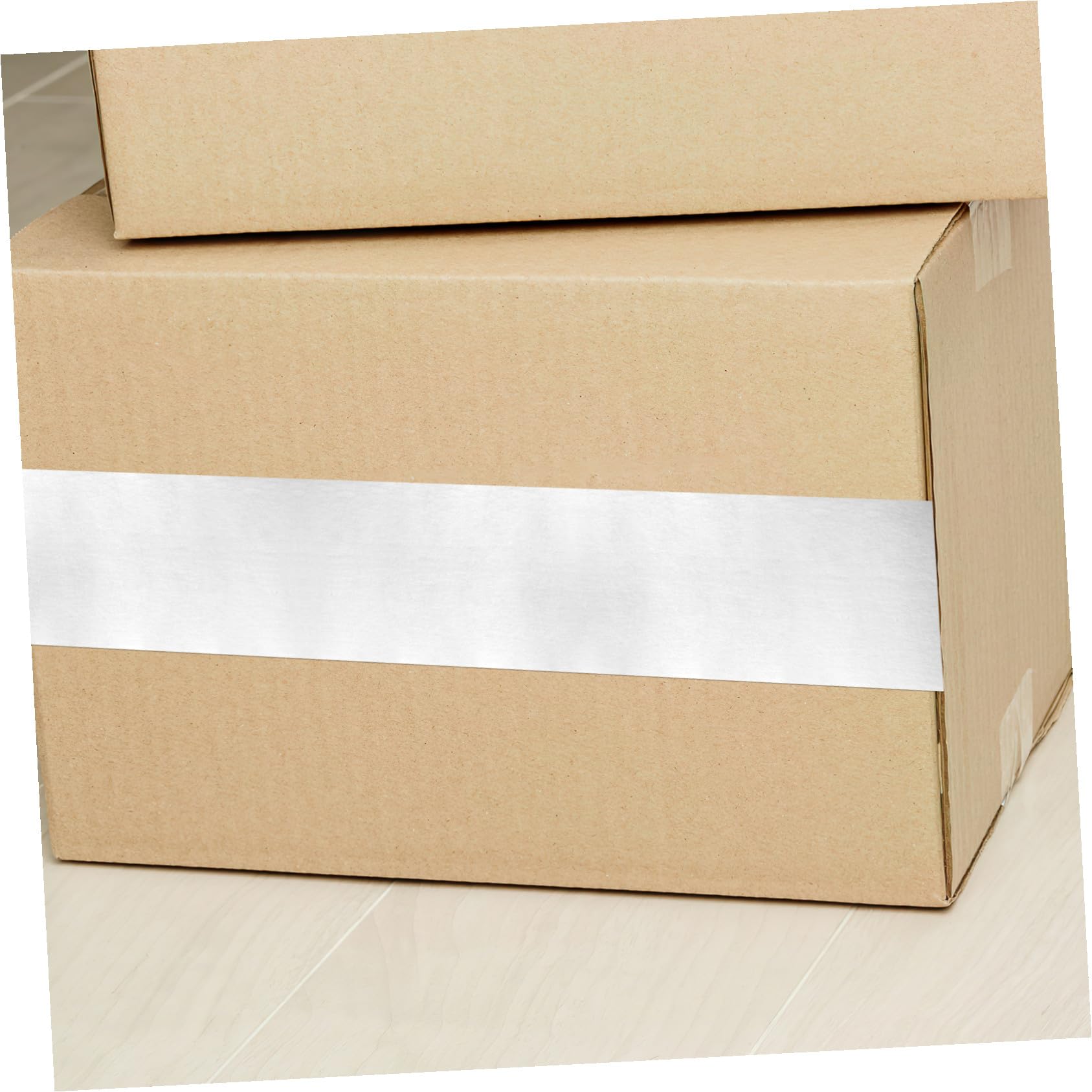 HOMSFOU 2rotoli Nastro Bianco Spedizione Per Carichi Pesanti Nastro in Carta Kraft Rinforzato Spesso Per Sigillare Scatole