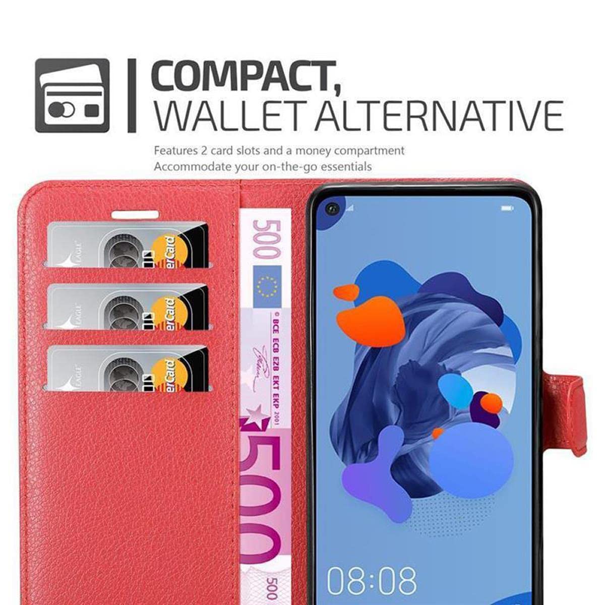 Cadorabo Custodia Libro per Huawei MATE 30 LITE in NERO