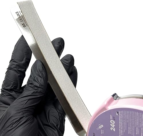 Miniatura 3 de Rollo de recarga de lima de uñas blanca - 80 limas en un rollo de grano 240