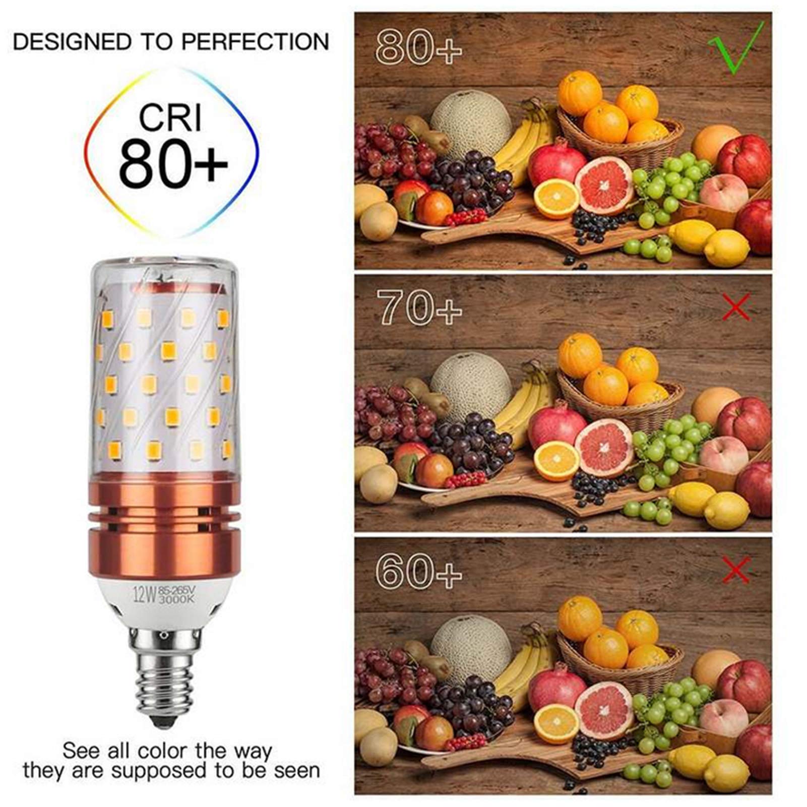 Lampadine LED a mais 16 W Confezione 10 2835 SMD 1440LM Lampadina illuminazione decorativa, Lampada a incandescenza equivalente a 160 W, illuminazione domestica, Non dimmerabile, Bianco caldo