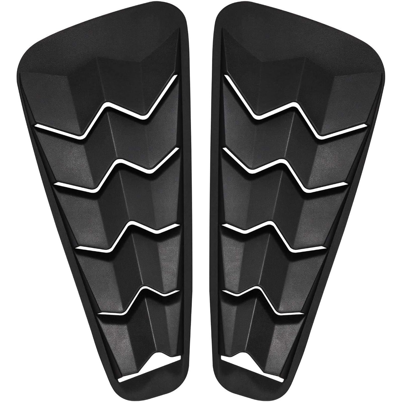 YMT Side Window Louvers Windshield ABS Matte Black Sun Shade Cover GT Lambo Style for Ford Mustang 2005 2006 2007 2008 2009 2010 2011 2012 2013 2014