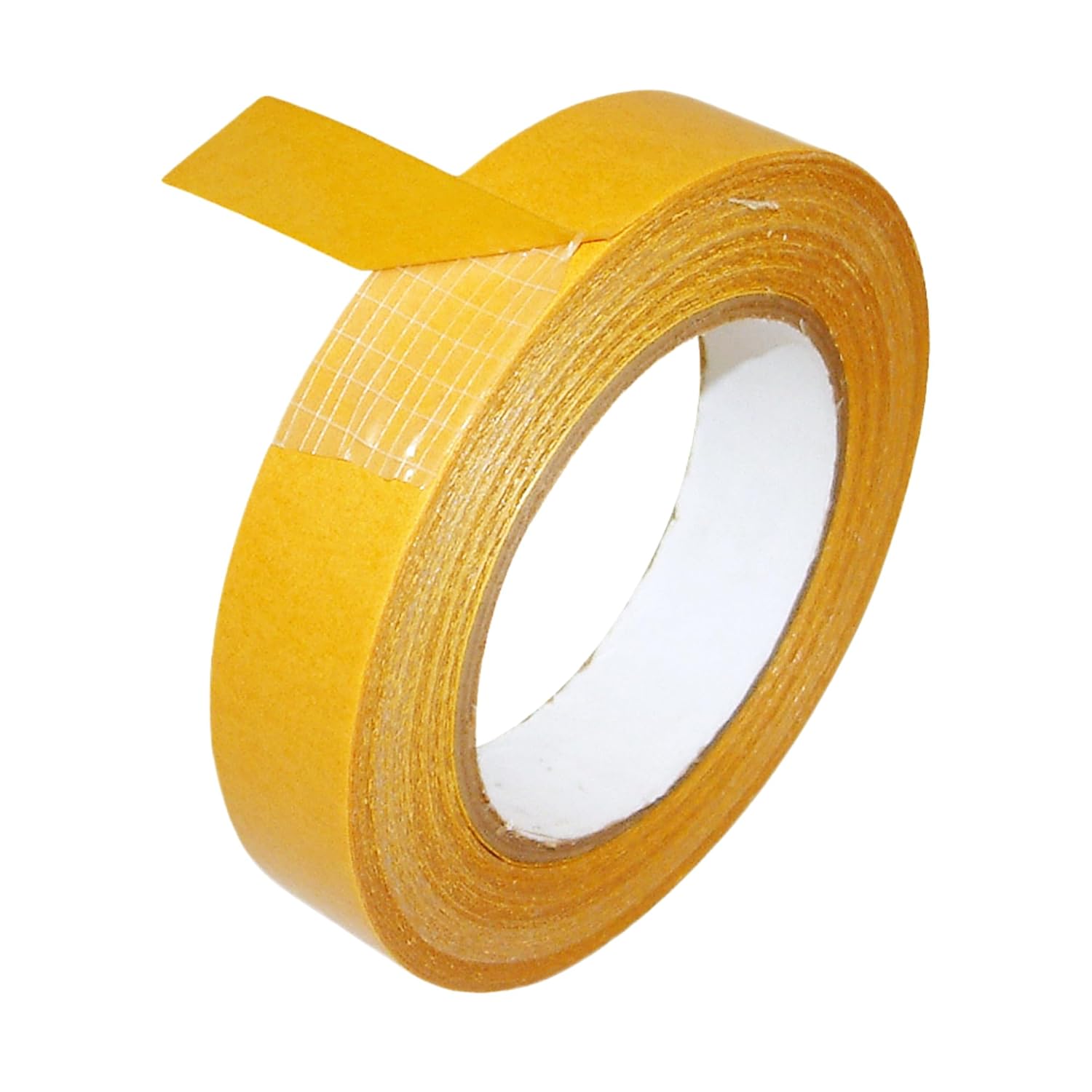 J.V. Converting JVCC Double-Sided Scrim Tape Heavy Duty, (DC-Scrim-9), 3 in. (72mm Actual) x 75 ft. (Clear)