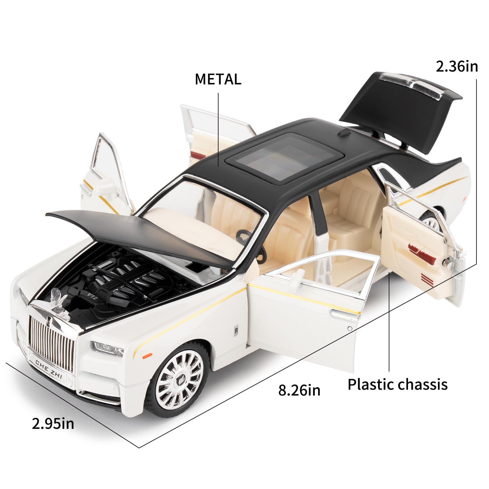 TGRCM-CZ 1:24 Rolls-Royce Phantom Model Car - Image 2