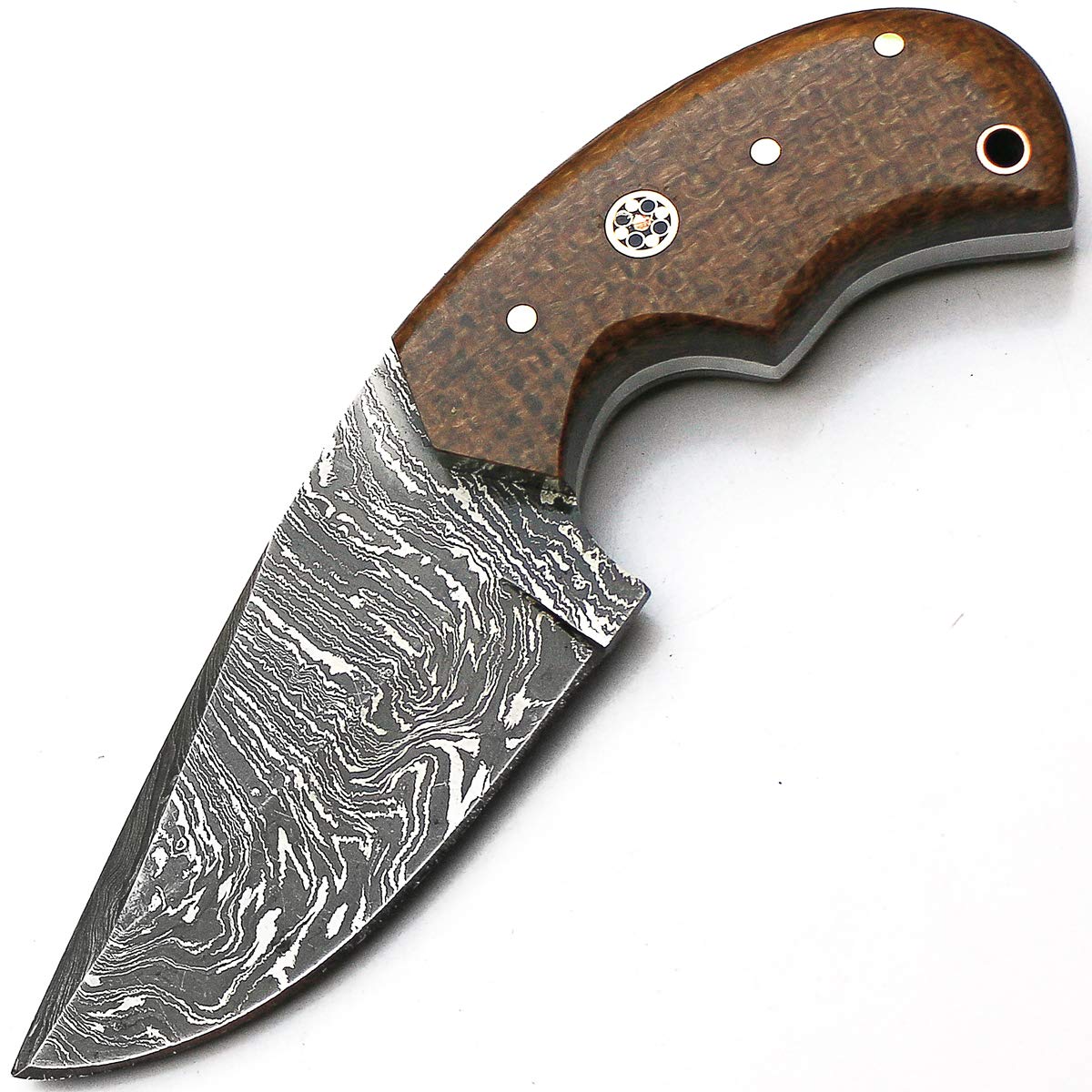 Coltello 9165 Fatto a Mano su Misura in Acciaio Damasco