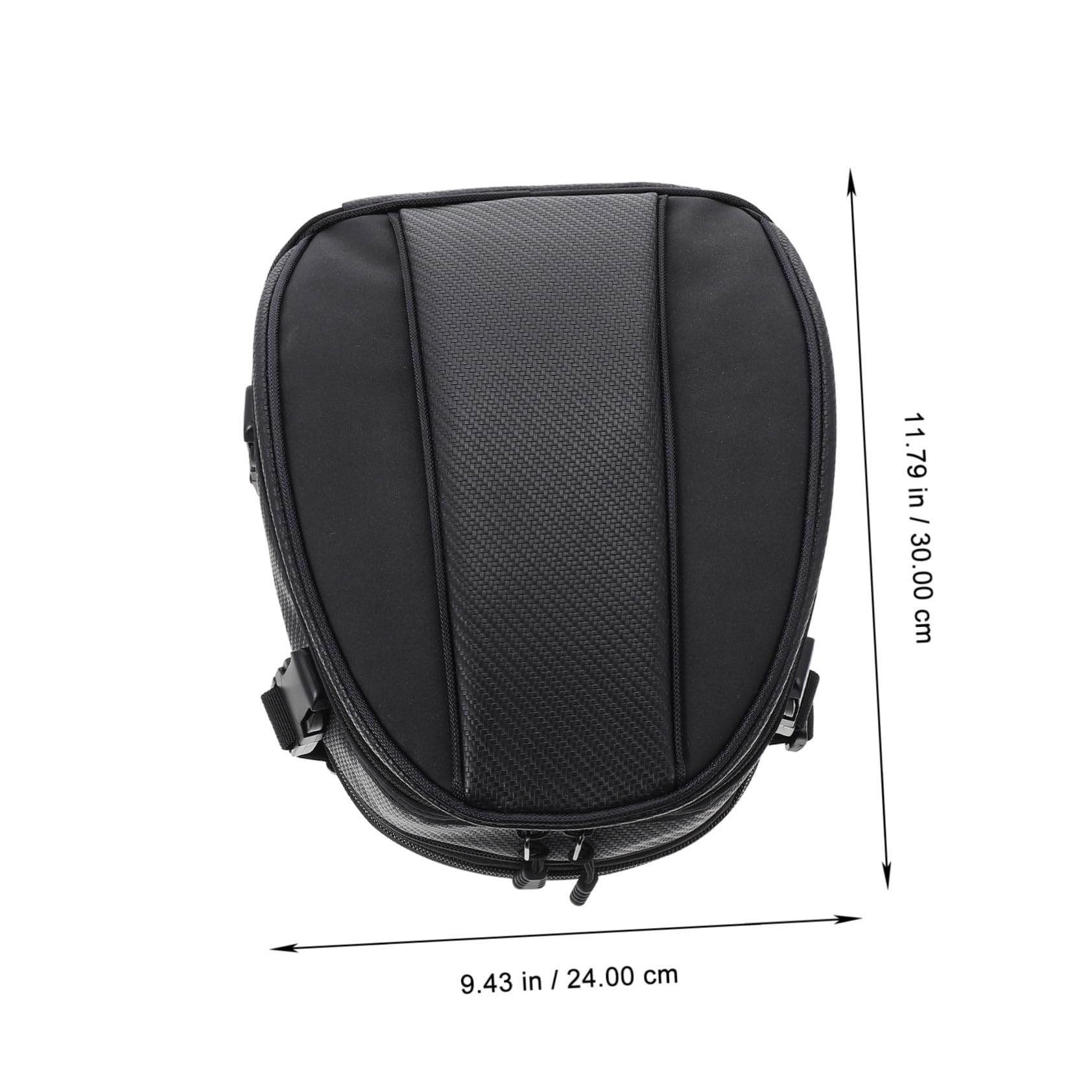 PLAFOPE Oxford Borsa Posteriore Nera in Moto per Casco
