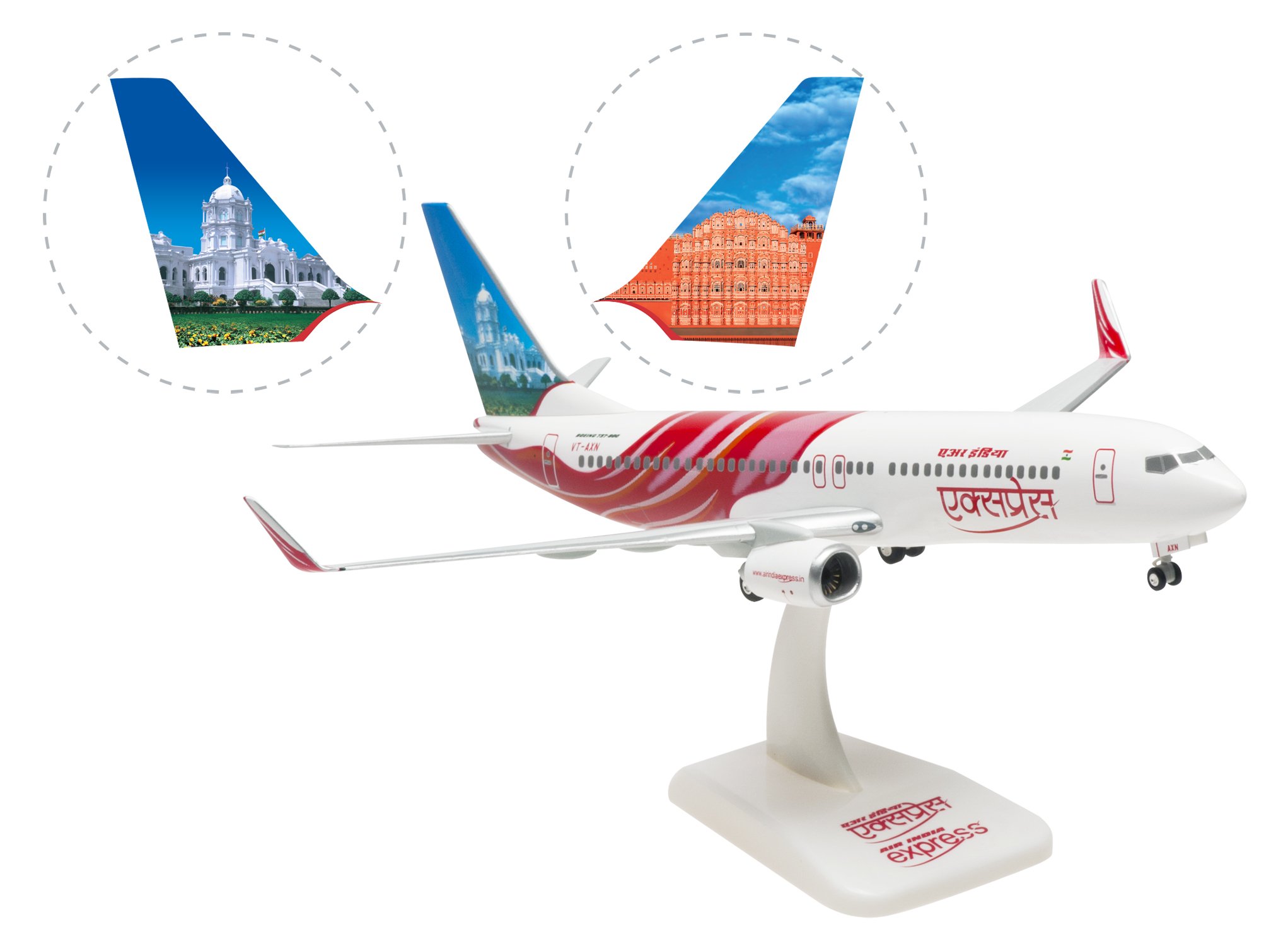 hogan Wings 1/200 B737-800WW Air India Express VT-AXN : Amazon.in