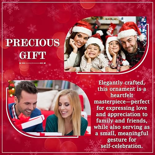 Miniatura 4 de Adorno de Navidad con texto en inglés "Thank You" - Regalo de compañero de trabajo, agradecimiento al trabajo, jubilación