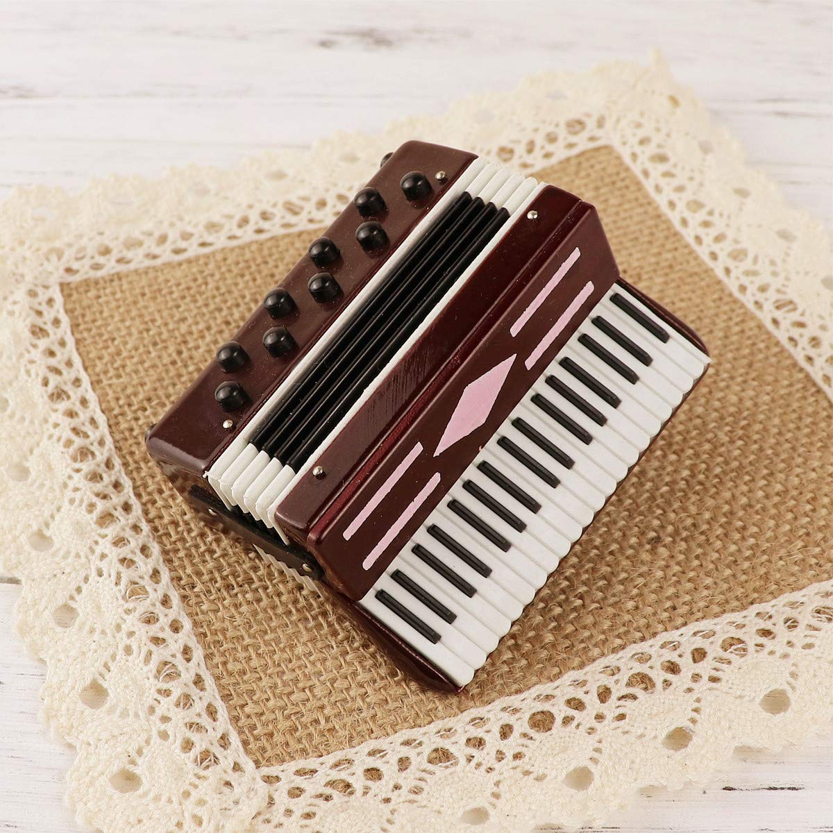 Amazon.co.jp: ミニ アコーデ ィオン ピアノアコーデ ミニチュア楽器