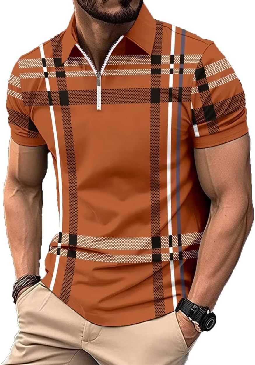 Caramel-checkered Stripes