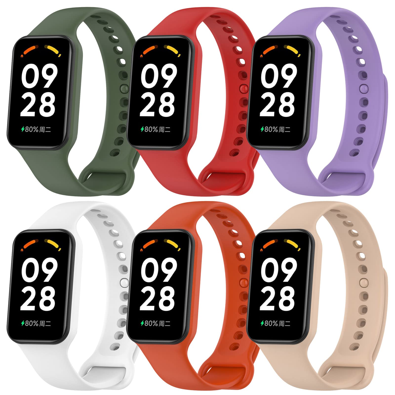 Fitturnsmartwatch Band Pack Compatible With Xiaomi Mi Redmi