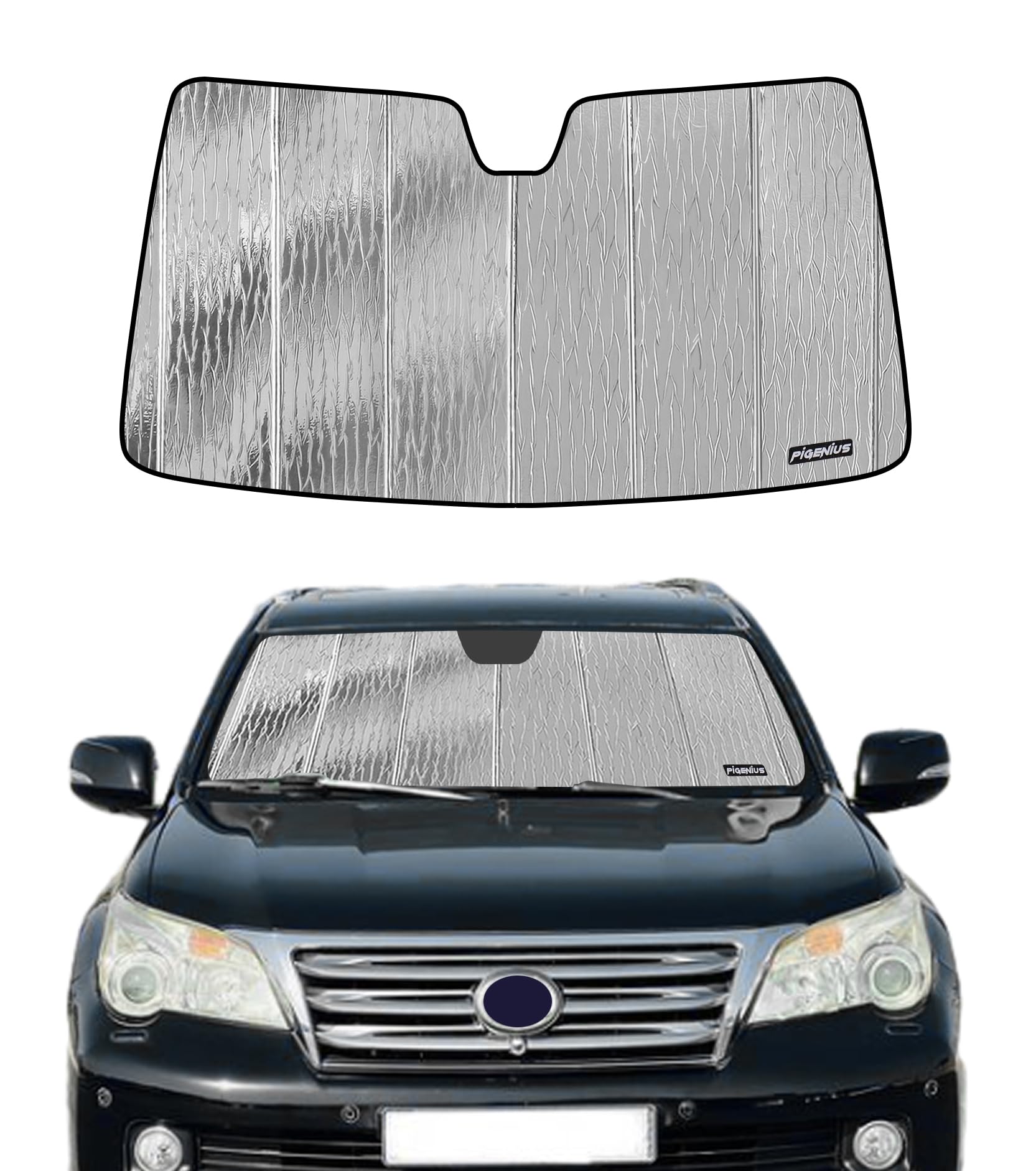 Windshield Sun Shade for Lexus GX460 2010-2023, Custom Front Window Sunshade - AstraGuard
