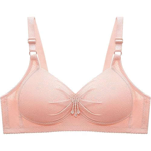 Bra for Older Women with Sagging Breast Deep Cup Full Back Coverage Comfort Shaper Bra Plus Size Everyday Bras
