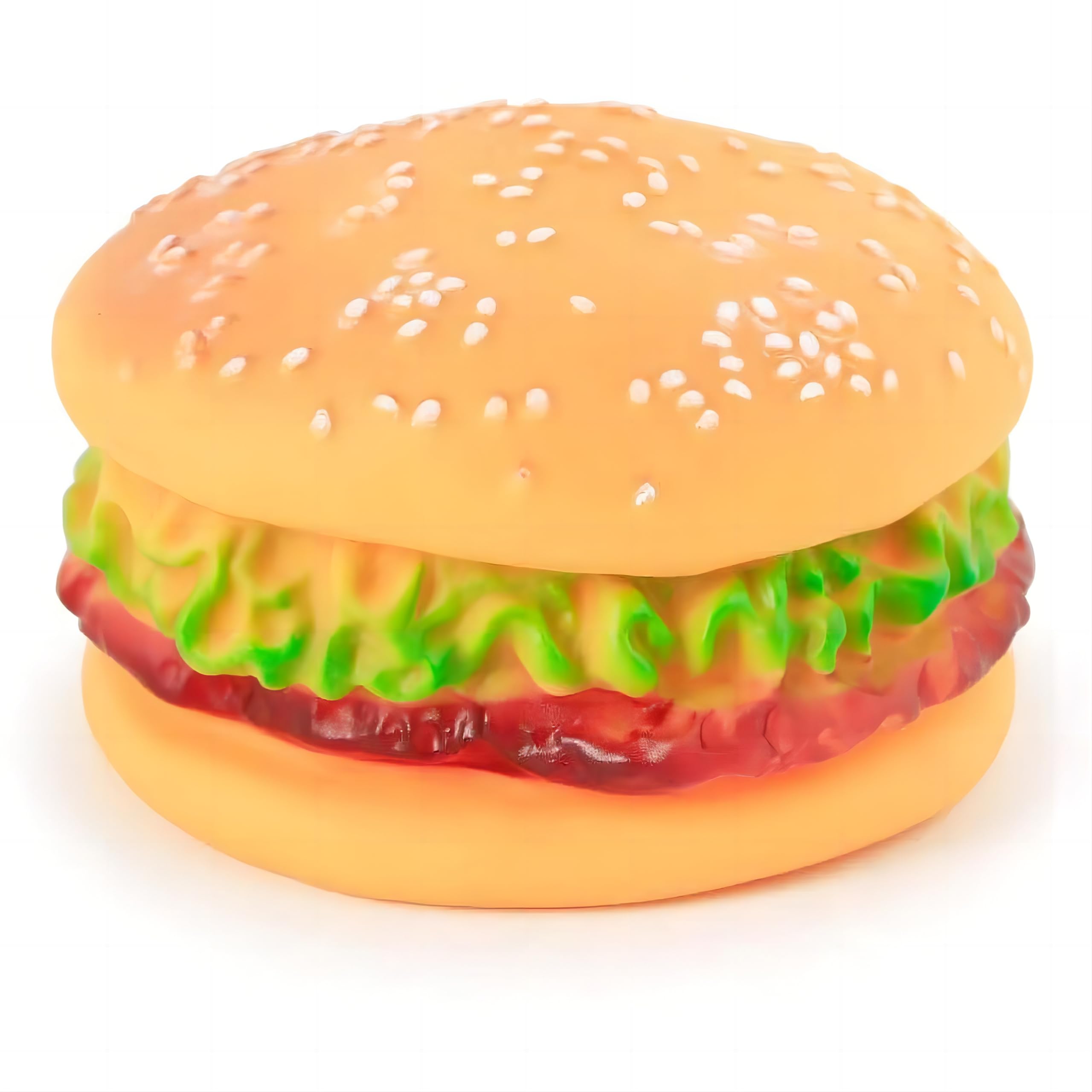 Bite-Resistant Dog Toys Squeaky Chewing Toys Tooth Cleaning Dog Supplies, Golden Retriever Teddy Pets, etc, Dog Training, Sofa Damage Prevention, Hamburger Pet Toys Pet Supplies