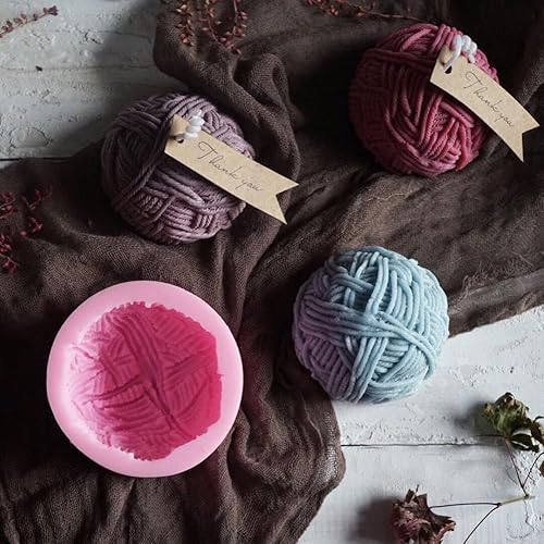 Miniatura 5 de Molde de lana para velas, molde de silicona para jabón, bomba de baño, yeso, crayón de cera, arcilla