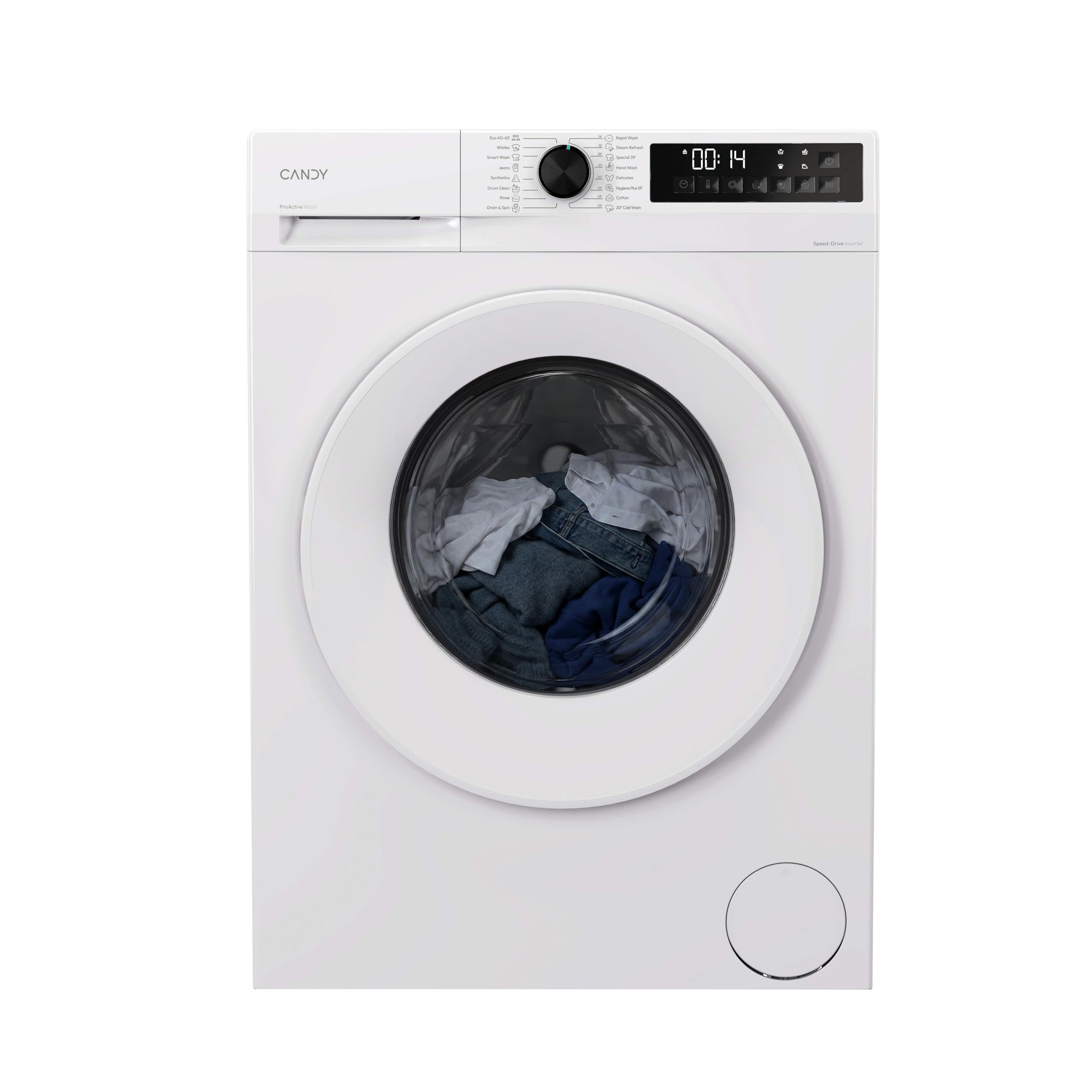 Candy 9kg Washing Machine - 1400 RPM Spin - White