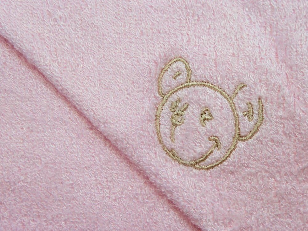 Luxurious Bamboo Baby Cuddle Hooded Bath Towel - Naturally Hypoallergenic and Antibacterial - Pink - Made in the UK
