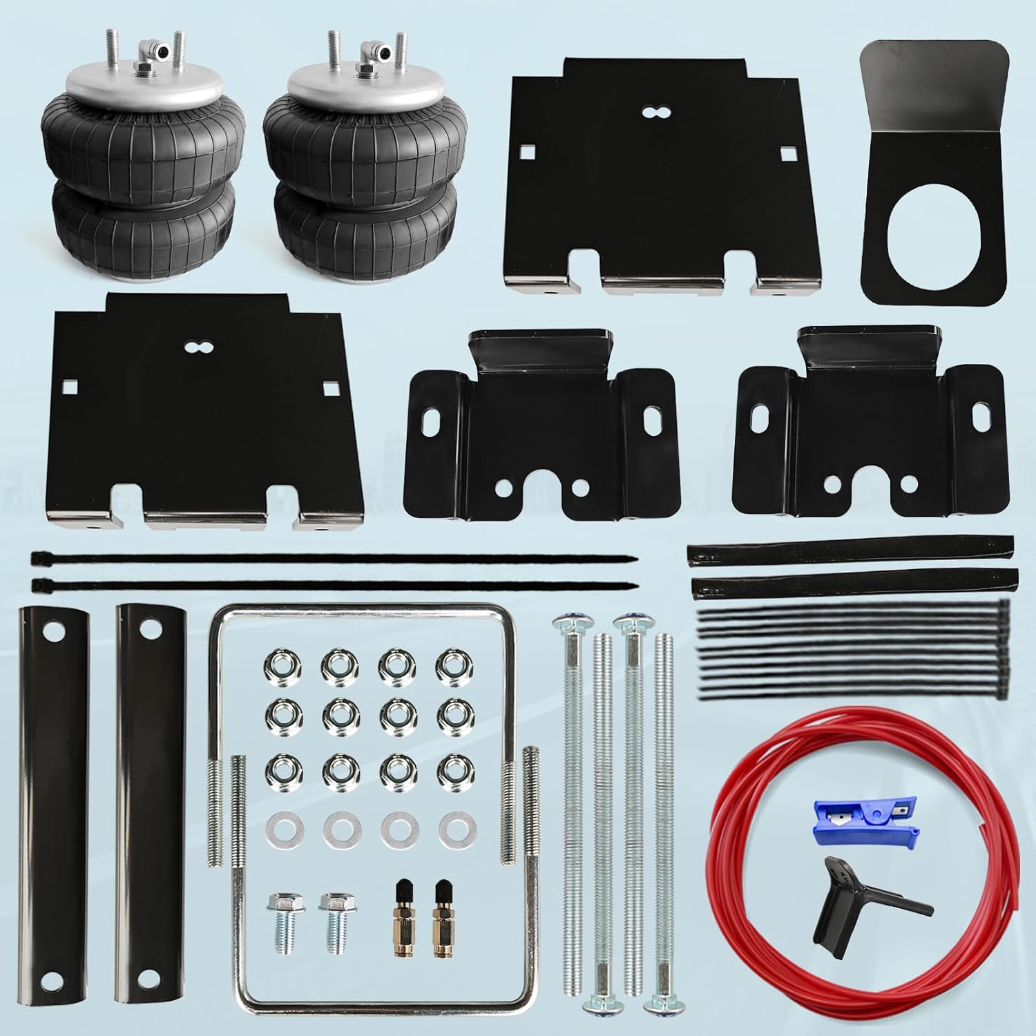 2PCS Air Spring Bags Suspension Kit for 2002-2008 Dodge Ram 1500 2WD and 4WD Pickups Rear Air Helper Bag Spring Towing 5000 lbs (7X1266)