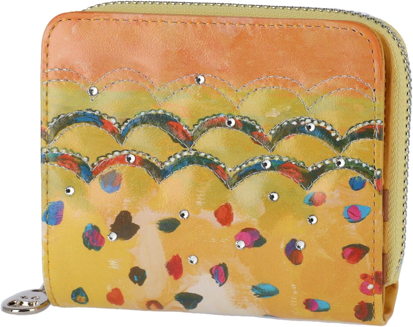 極美品＊ボッテガヴェネタ イントレチャート 二つ折り 長財布 グレー系