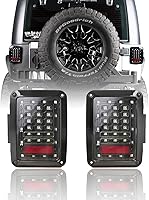 Vista 1 de Hooke Road Wrangler JK Tail Light Assembly w/Brake Light & Turn Signal Compatible with Jeep JK Wrangler 2007-2018