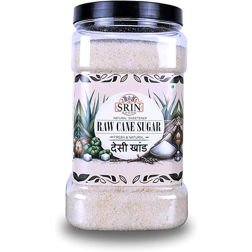 SRIN Foods Premium Desi Khand (1 Kg) - Unrefined Khandsari | Raw Khand | Unprocessed Sugarcane Khandsari Sugar | Khandsari