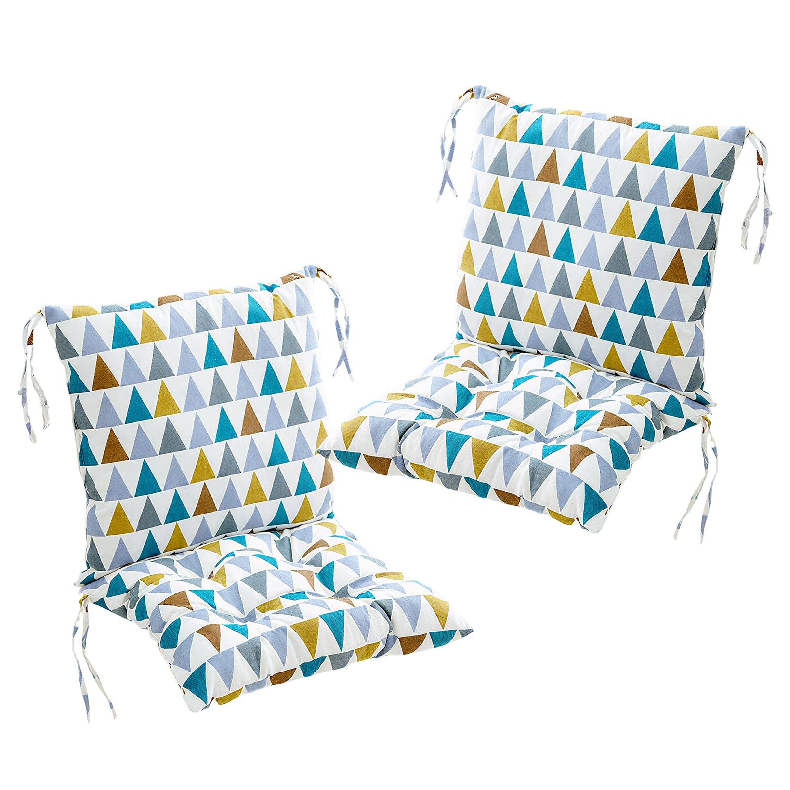 Générique Lot de 2 Coussins de Chaise avec Dossier, Coussin d'assise et Coussin de Dossier 40x80 cm - extérieur et intérieur (M)