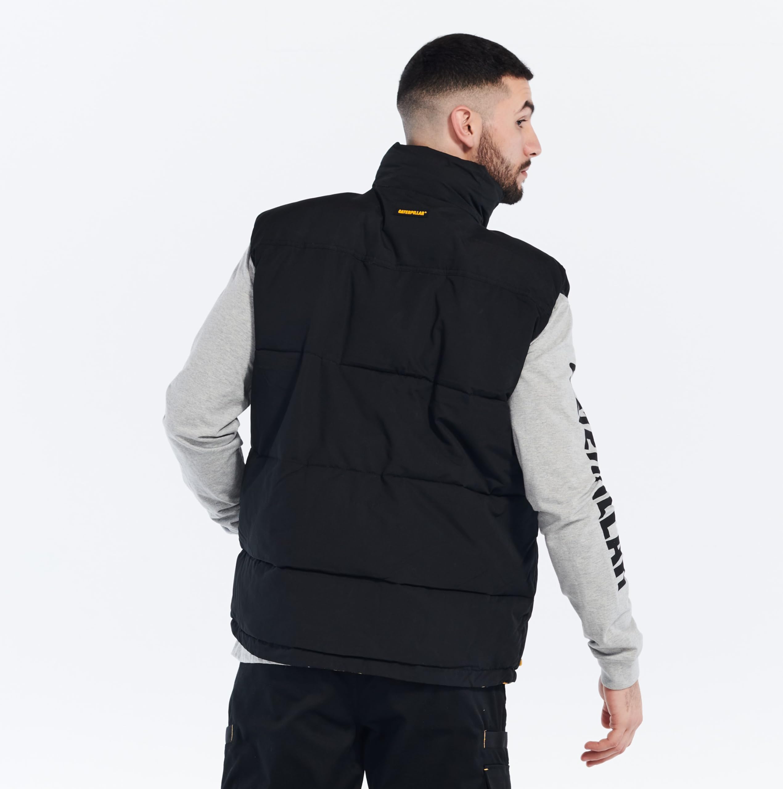 CAT Herren Arctic Zone Isolierte Pufferweste mit Wasserabweisender Oberfläche, Gestepptem Körper und Sicheren Taschen Weste