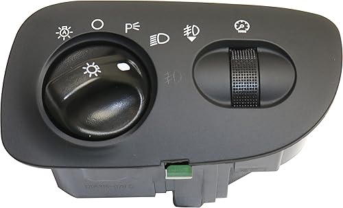 Garage-Pro Interruptor de faros compatible con Ford F-150 2000-2003, compatible con Ford F-150 Heritage 2004, color negro con faro automático y luz