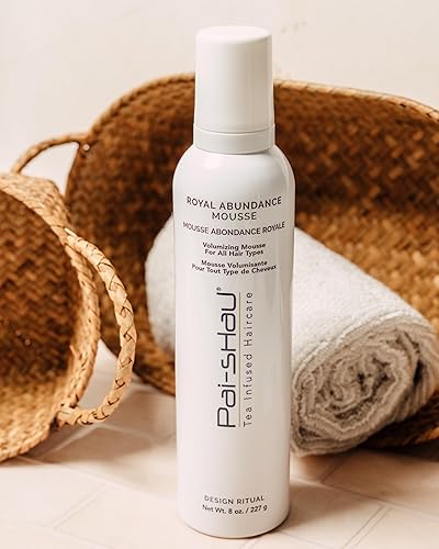 Miniatura 3 de Pai-Shau Royal Abundance Mousse - Mousse voluminizadora y nutritiva para el cabello para peinar, añade brillo y agarre suave al tacto, fijación de