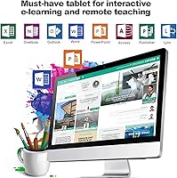 Vista 7 de Tableta de dibujo gráfico, tableta de escritura digital de 10 x 6 pulgadas con 8192 niveles de lápiz óptico para PC/Mac/Android 5.0 y superior