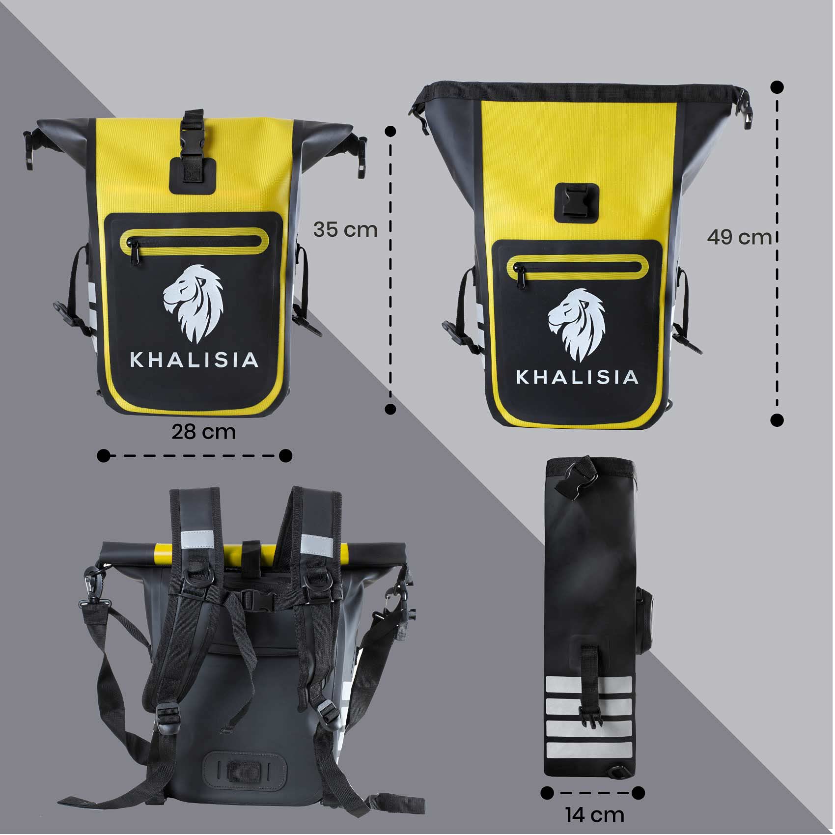 Fahrradtasche für Gepäckträger, wasserdicht, herausnehmbare Laptop-Tasche, mit Rucksack-Funktion - Ideal für Pendler & Outdoor-Abenteuer