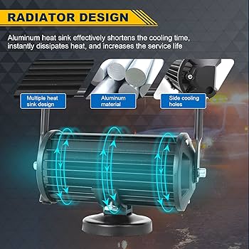 Amazon.co.jp: SKYWORLD LED作業灯 磁石ステー付き ワークライト