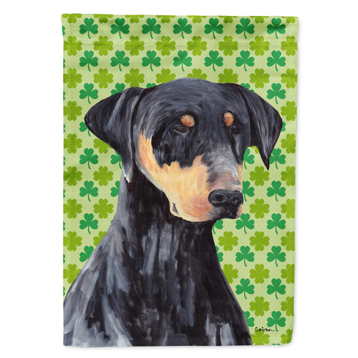 Doberman portrait flag d'art de luxe Caroline's Treasures grand format