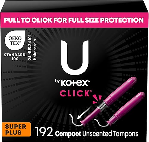 Tampones compactos U de Kotex Click