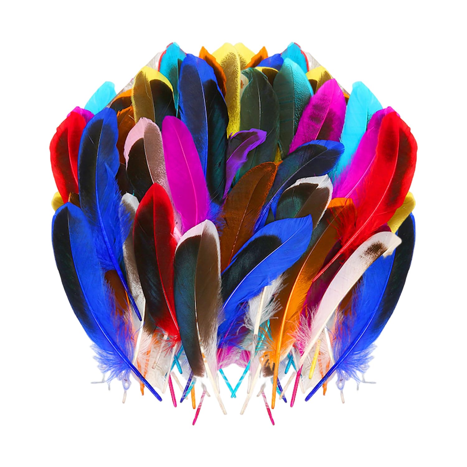 100 Piezas De Plumas De Colores, Materiales De Decoración De Plumas De Bricolaje, Plumas para Manualidades, Se Pueden Usar para Hacer Accesorios para El Cabello, Accesorios, Atrapasueños