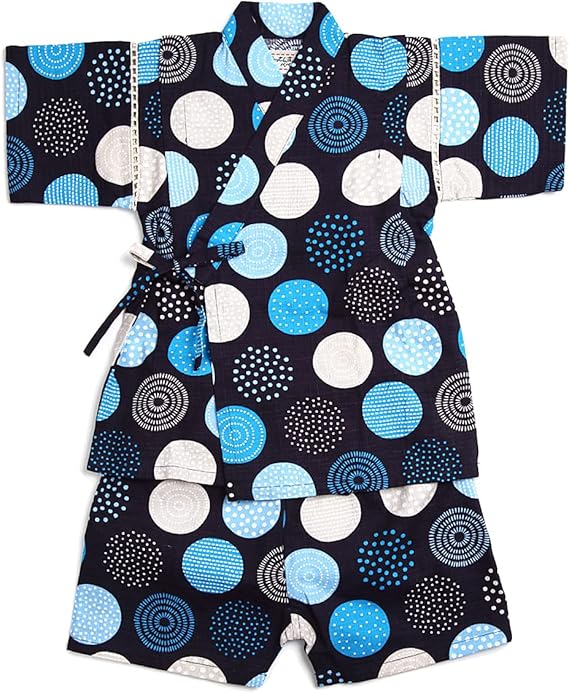 Amazon Co Jp 甚平 男の子 子供 キッズ ベビー 赤ちゃん じんべい 花火大会 夏祭り 夕涼み会 メール便 服 ファッション小物