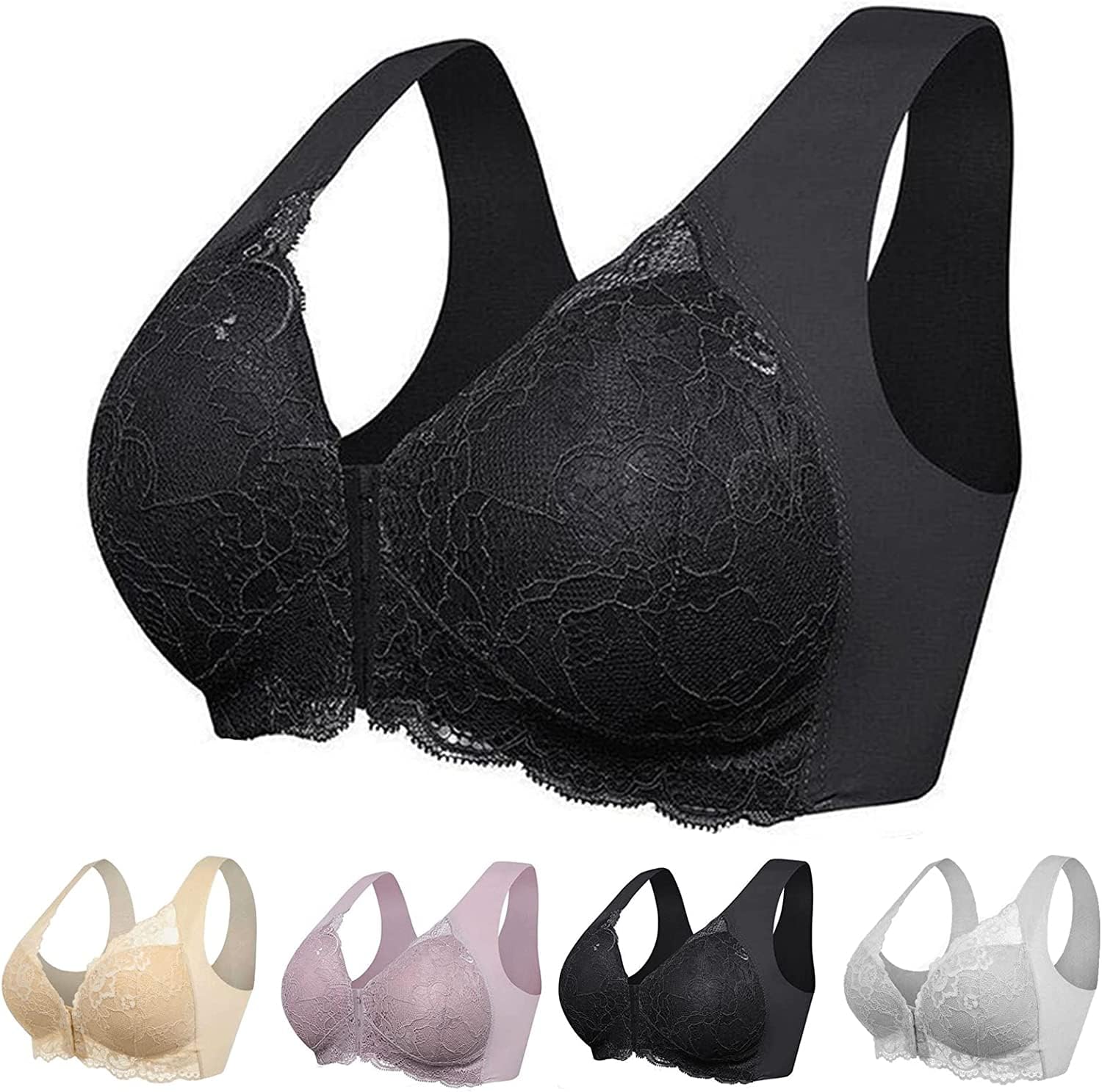 TOQVTOO Front Closure PushUp Shaping Bra, Front Closure Sora Bra for