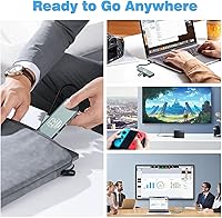 Vista 6 de Concentrador USB C, adaptador USB C a HDMI para Nintendo Switch/Switch OLED/MacBook/iPad/iPhone/teléfono Android/portátil, adaptador de TV