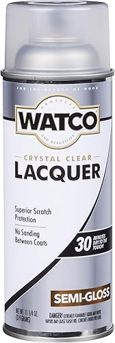 Watco 63181 - Aerosol de acabado de madera transparente, 11.25 onzas, transparente semibrillante