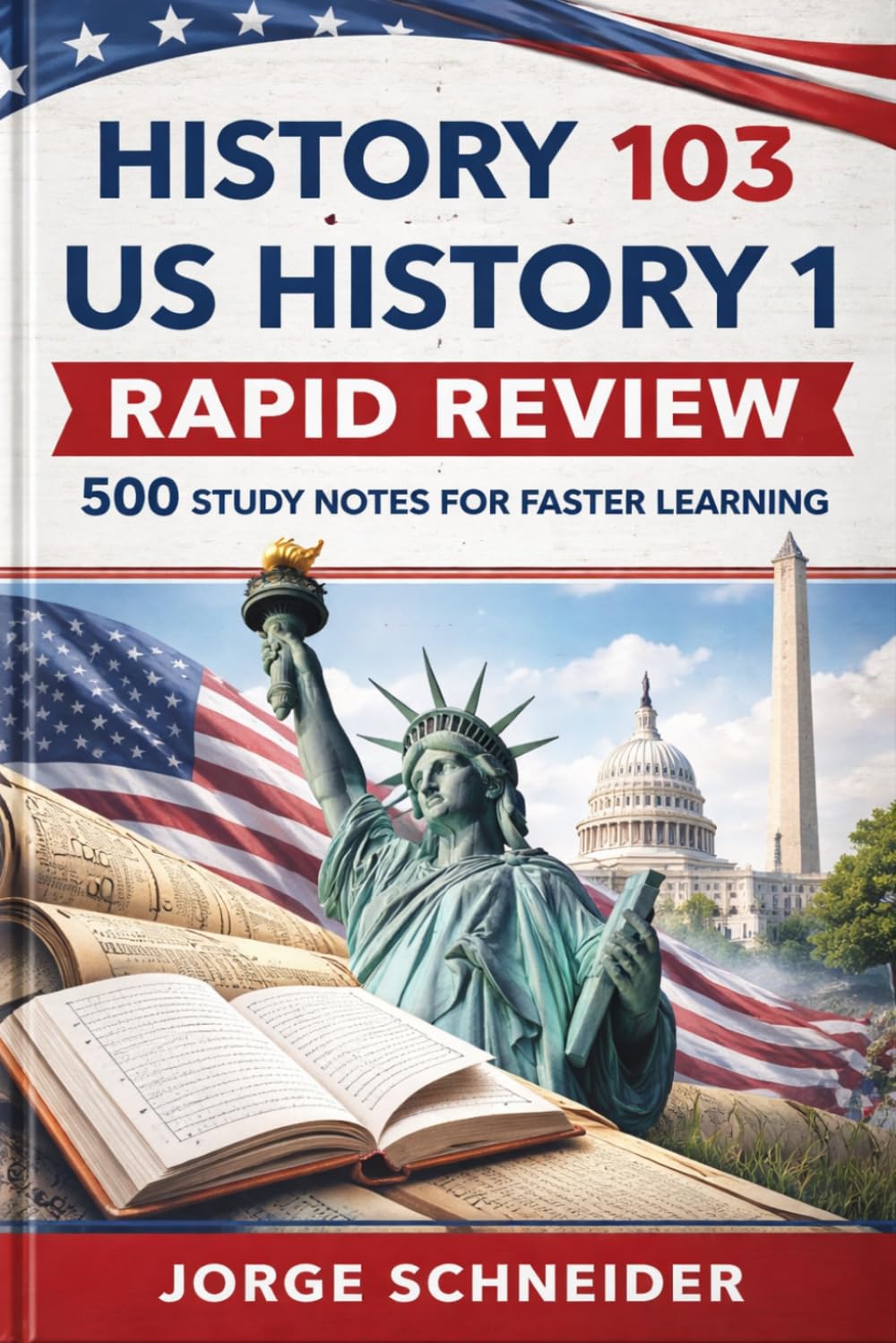 History 103 - US History 1 Rapid Review: 500 Study Notes for Faster Learning