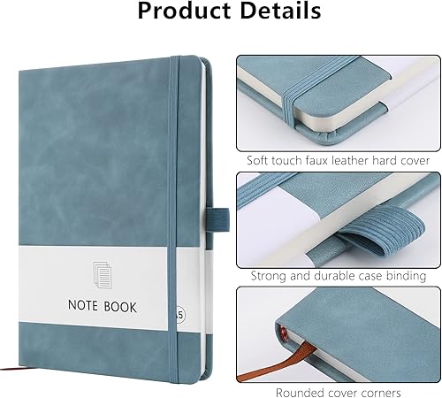 Miniatura 3 de azul (100g3pc Journal Notebook -Pastel Blue)